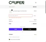 Couper coupon verification screenshot
