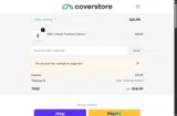 Coverstore coupon verification screenshot