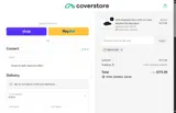 Coverstore coupon verification screenshot