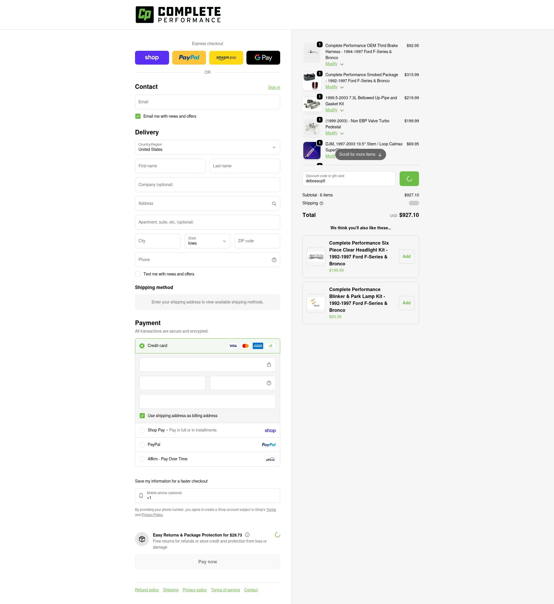 CP Addict checkout page showing CP Addict discount code box | Screenshot taken by SimplyCodes community member on Feb 14, 2026