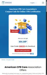 DISC10 coupon verification screenshot