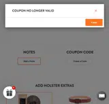 MILITARY20 coupon verification screenshot