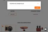 HUNT20 coupon verification screenshot