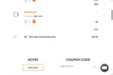 WELCOME10 coupon verification screenshot