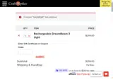 BRIGHTLIGHT coupon verification screenshot