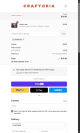 Craftoria coupon verification screenshot