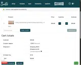 league coupon verification screenshot