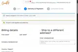 brown coupon verification screenshot