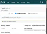 brown coupon verification screenshot