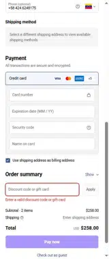 Preview coupon verification screenshot