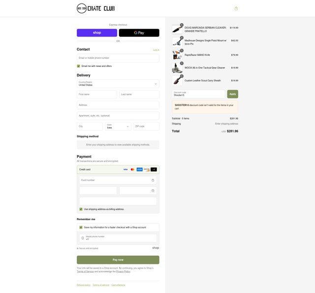 Crate Club checkout page showing Crate Club promo code box | Screenshot taken by SimplyCodes community member on Aug 28, 2025