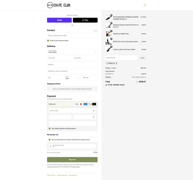 Crate Club checkout page showing Crate Club promo code box | Screenshot taken by SimplyCodes community member on Aug 28, 2025