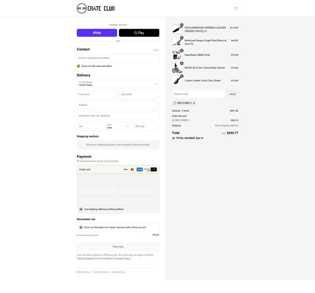 Crate Club checkout page showing Crate Club promo code box | Screenshot taken by SimplyCodes community member on Aug 28, 2025