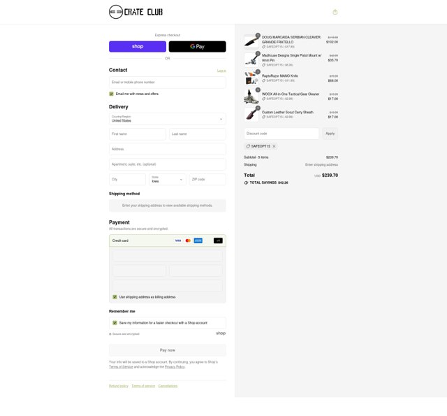 Crate Club checkout page showing Crate Club promo code box | Screenshot taken by SimplyCodes community member on Aug 28, 2025