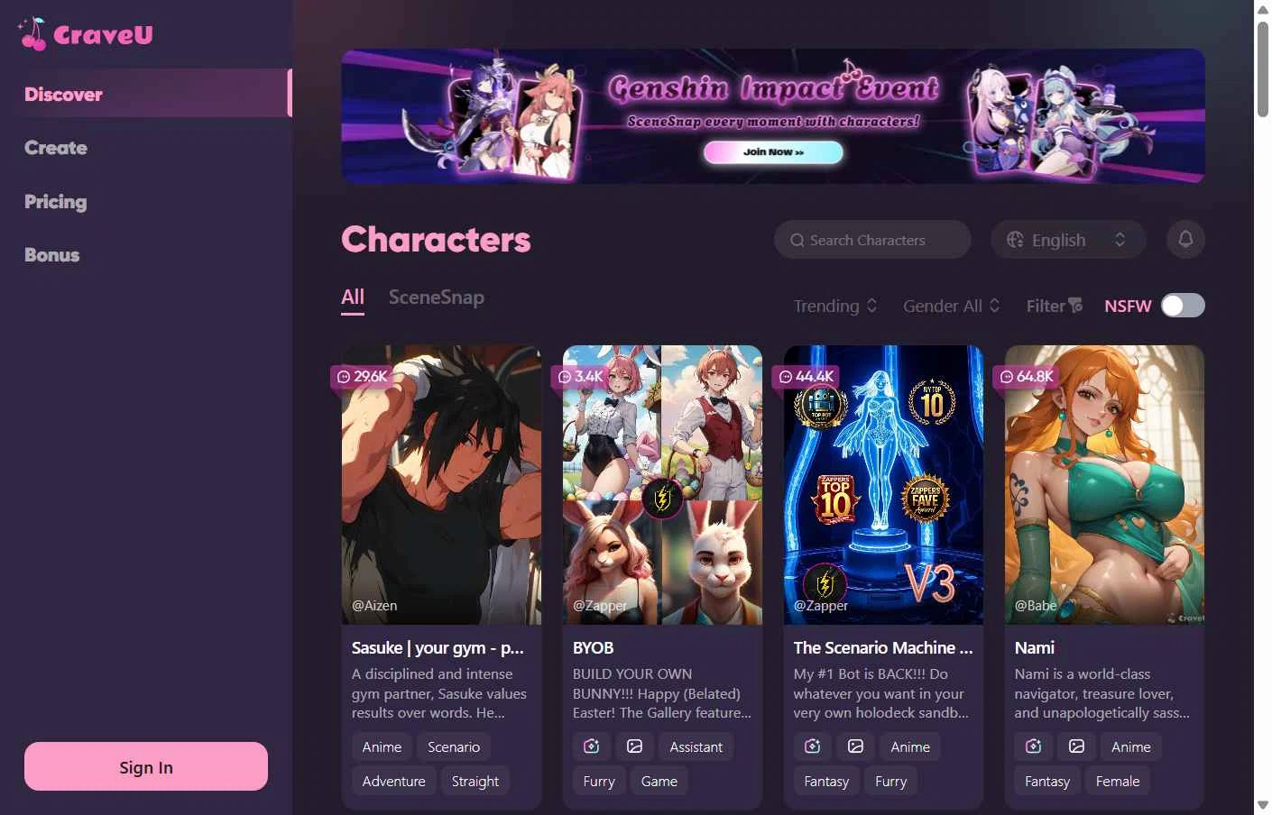 CraveU AI checkout page showing CraveU AI promo code box | Screenshot taken by SimplyCodes community member on May 21, 2025