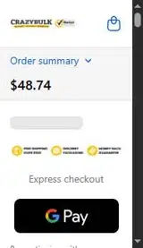 CrazyBulk USA coupon verification screenshot