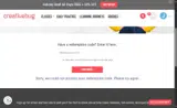 Creativebug coupon verification screenshot