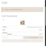 face03 coupon verification screenshot