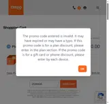 Credo Mobile coupon verification screenshot