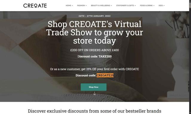 Creoate checkout page showing Creoate discount code box | Screenshot taken by SimplyCodes community member on Aug 14, 2025