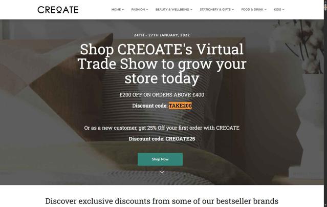 Creoate checkout page showing Creoate discount code box | Screenshot taken by SimplyCodes community member on Sep 19, 2025