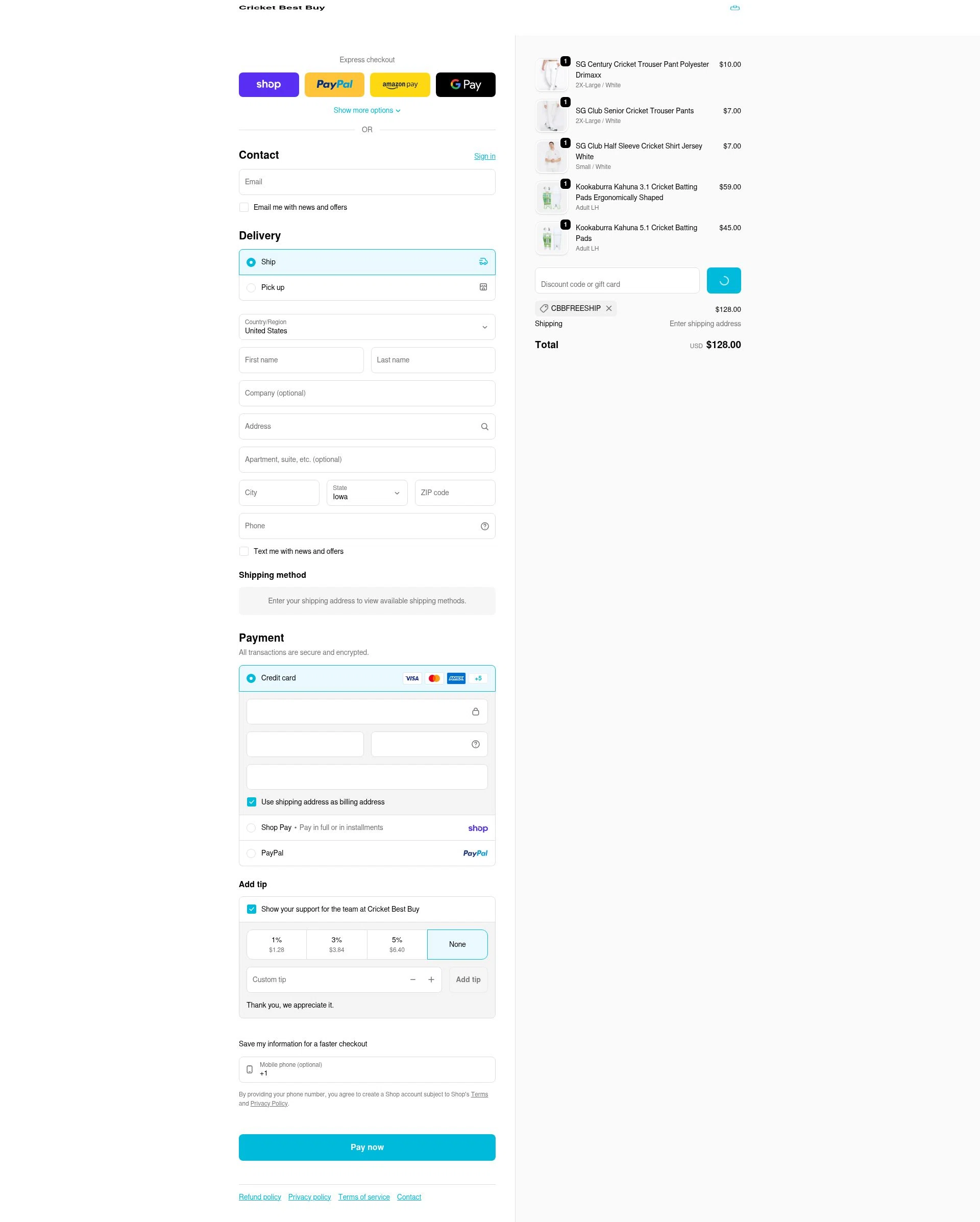 Cricket Best Buy checkout page showing Cricket Best Buy coupon code box | Screenshot taken by SimplyCodes community member on Feb 3, 2026