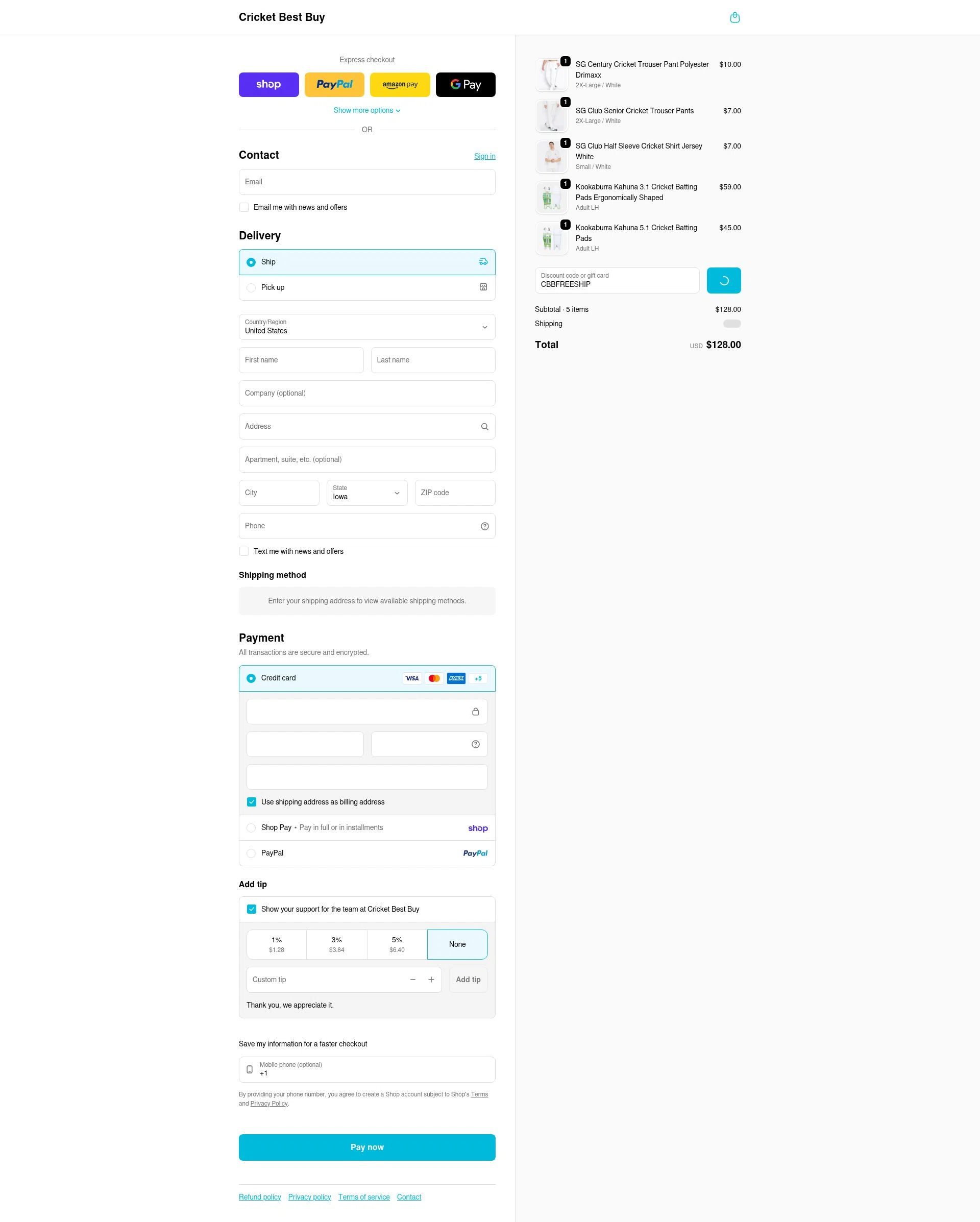 Cricket Best Buy checkout page showing Cricket Best Buy coupon code box | Screenshot taken by SimplyCodes community member on Feb 7, 2026
