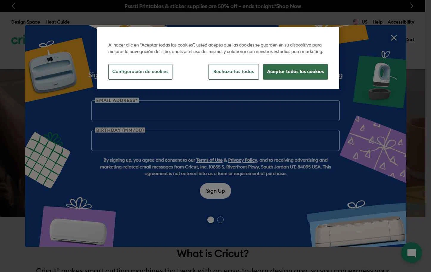 Cricut checkout page showing Cricut coupon code box | Screenshot taken by SimplyCodes community member on Jan 30, 2026