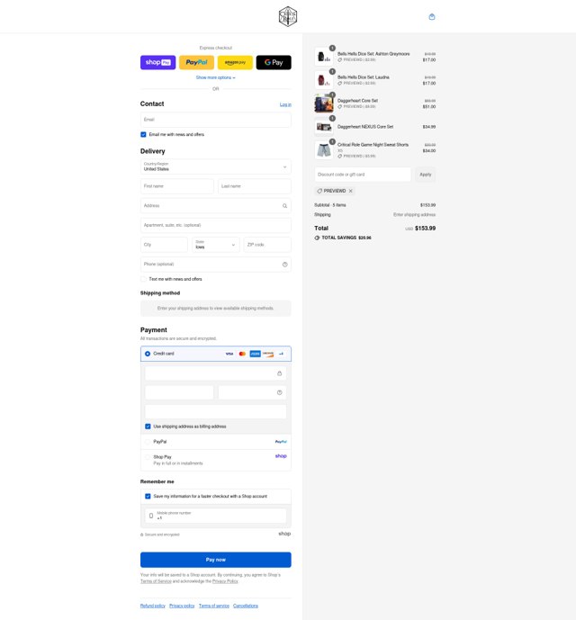 Critical Role checkout page showing Critical Role discount code box | Screenshot taken by SimplyCodes community member on Aug 16, 2025