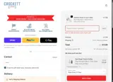 Crockett Coffee coupon verification screenshot