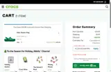 Crocs coupon verification screenshot