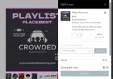 Crowded Streaming coupon verification screenshot