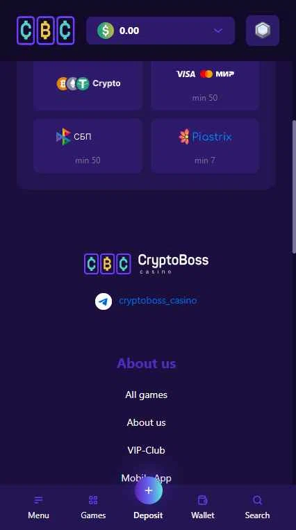 Cryptoboss Casino checkout page showing Cryptoboss Casino promo code box | Screenshot taken by SimplyCodes community member on May 8, 2025