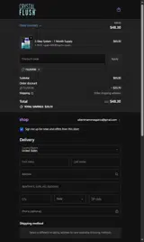 Flush30 coupon verification screenshot