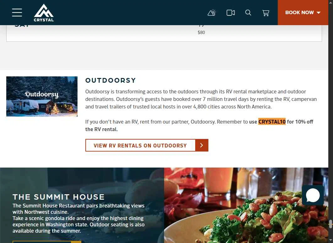 Crystal Mountain Resort checkout page showing Crystal Mountain Resort promo code box | Screenshot taken by SimplyCodes community member on Jan 15, 2026