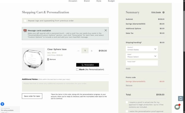 Crystal Plus checkout page showing Crystal Plus promo code box | Screenshot taken by SimplyCodes community member on Sep 4, 2025
