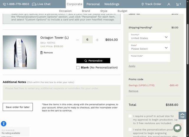 Crystal Plus checkout page showing Crystal Plus promo code box | Screenshot taken by SimplyCodes community member on Aug 26, 2025