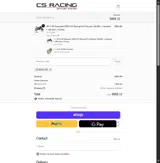 CS Racing coupon verification screenshot