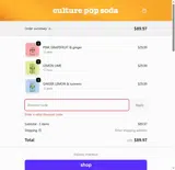 Culture Pop coupon verification screenshot