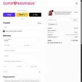 Cupid Boutique coupon verification screenshot