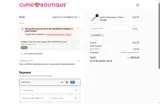Cupid Boutique coupon verification screenshot