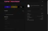 Cupid Boutique coupon verification screenshot