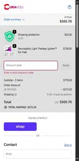 YOGANYC15 coupon verification screenshot