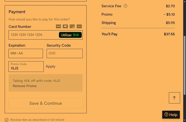 Curtsy checkout page showing Curtsy promo code box | Screenshot taken by SimplyCodes community member on Jul 14, 2025