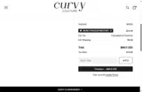 Curvy Couture coupon verification screenshot