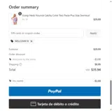 WELCOME10 coupon verification screenshot