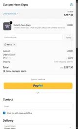 RET15 coupon verification screenshot