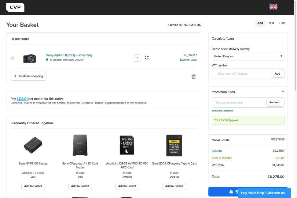 CVP checkout page showing CVP promo code box | Screenshot taken by SimplyCodes community member on Sep 26, 2025
