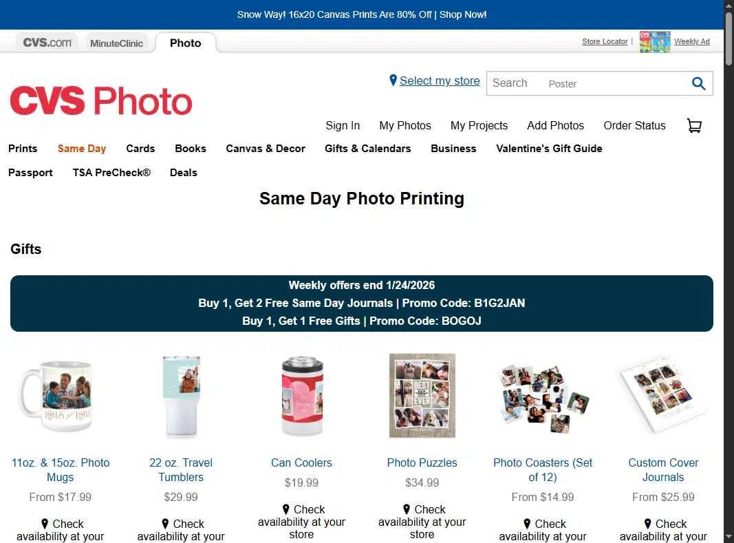 CVS CarePass checkout page showing CVS CarePass promo code box | Screenshot taken by SimplyCodes community member on Jan 25, 2026
