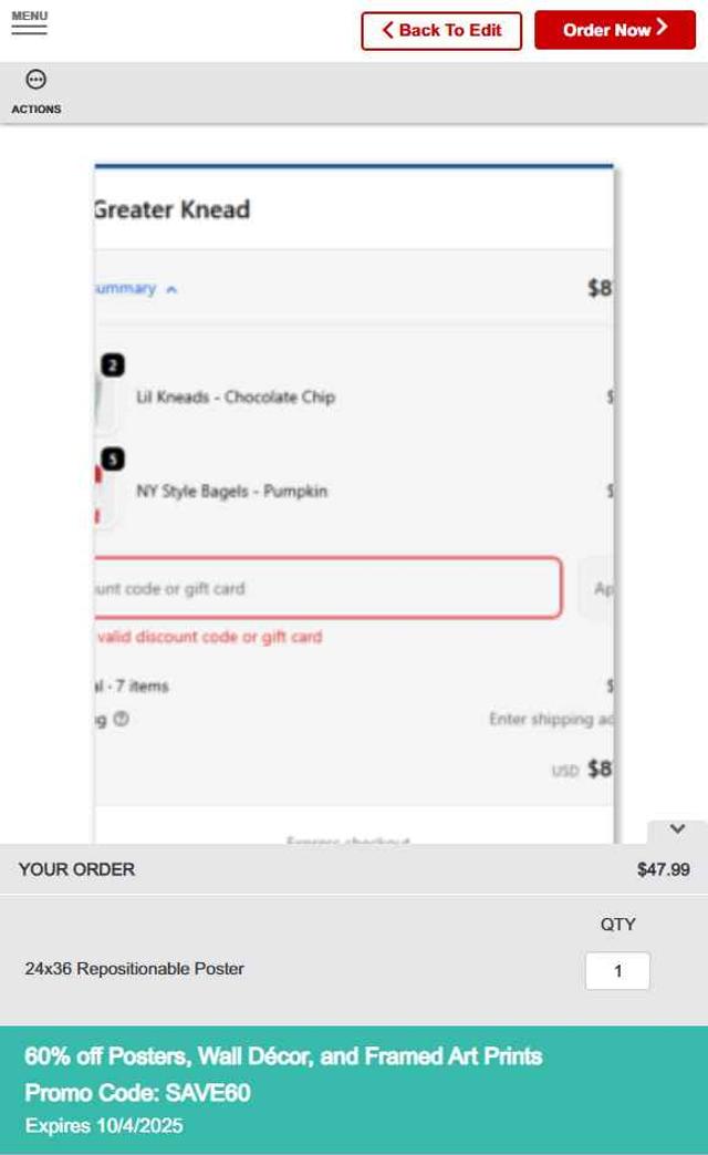 CVS Photo checkout page showing CVS Photo promo code box | Screenshot taken by SimplyCodes community member on Oct 3, 2025